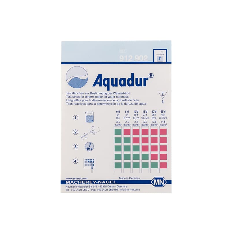 Kalk Teststreifen Aquadur 3er Pack Teststäbschen Wasserhärte Macherey Nagel 